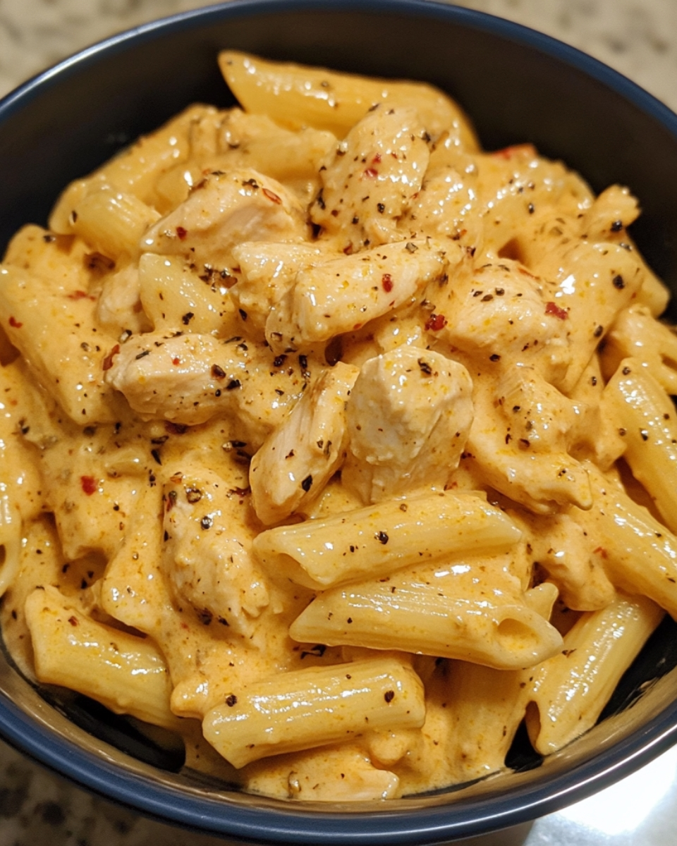 Creamy Sweet Spicy Honey Garlic Chicken Pasta 2