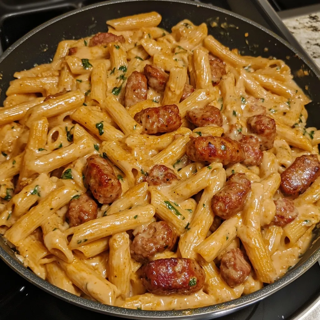 One Pot Bold Cajun Ranch Sausage Pasta 1