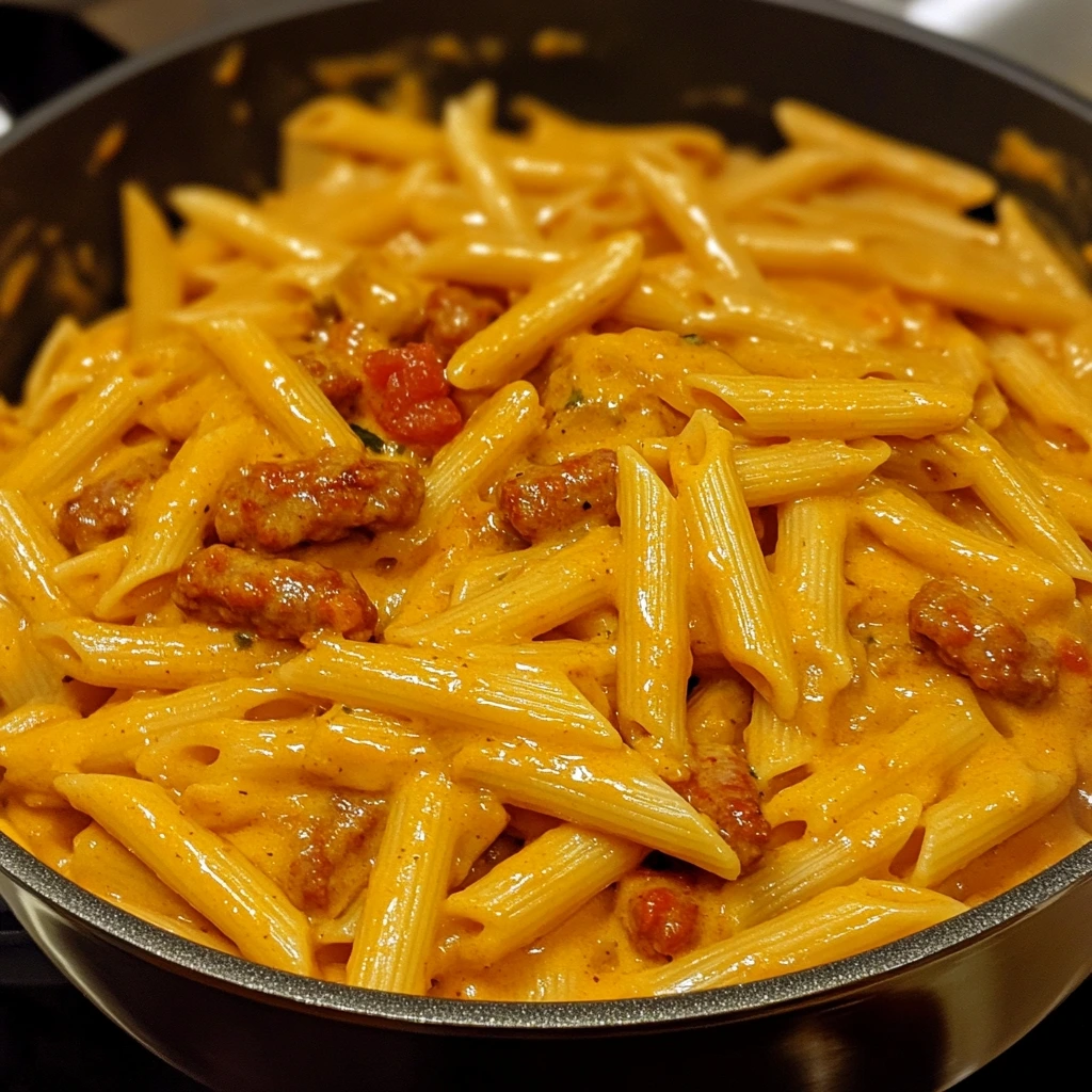 One Pot Creamy Cajun Sausage Pasta 1