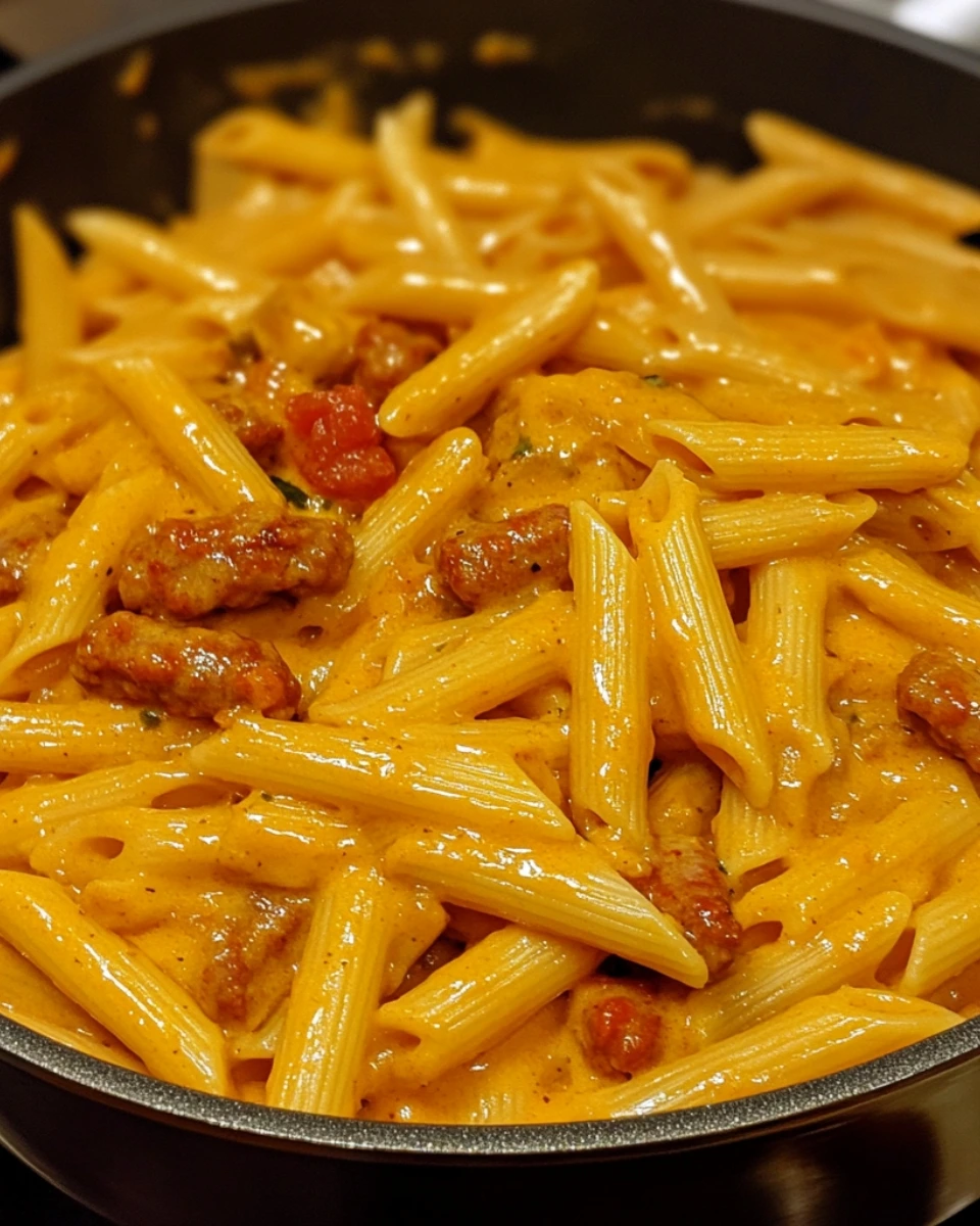 One Pot Creamy Cajun Sausage Pasta 2