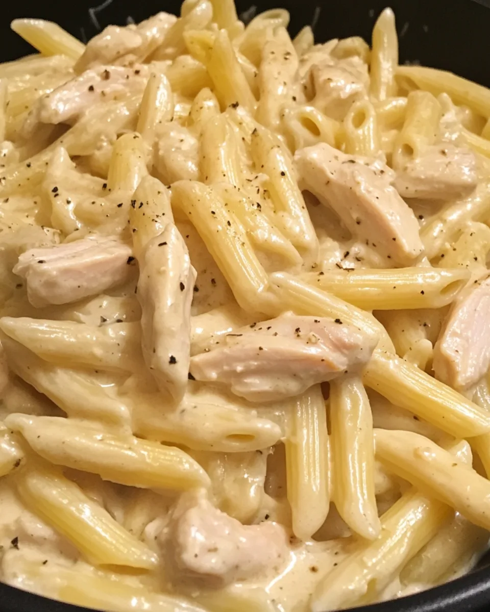 One Pot Creamy Garlic Parmesan Ranch Chicken Penne 2