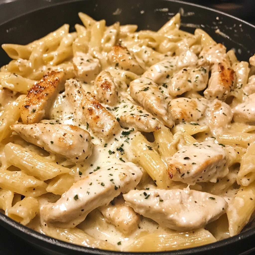 One Pot Creamy Honey Garlic Parmesan Chicken Pasta 1
