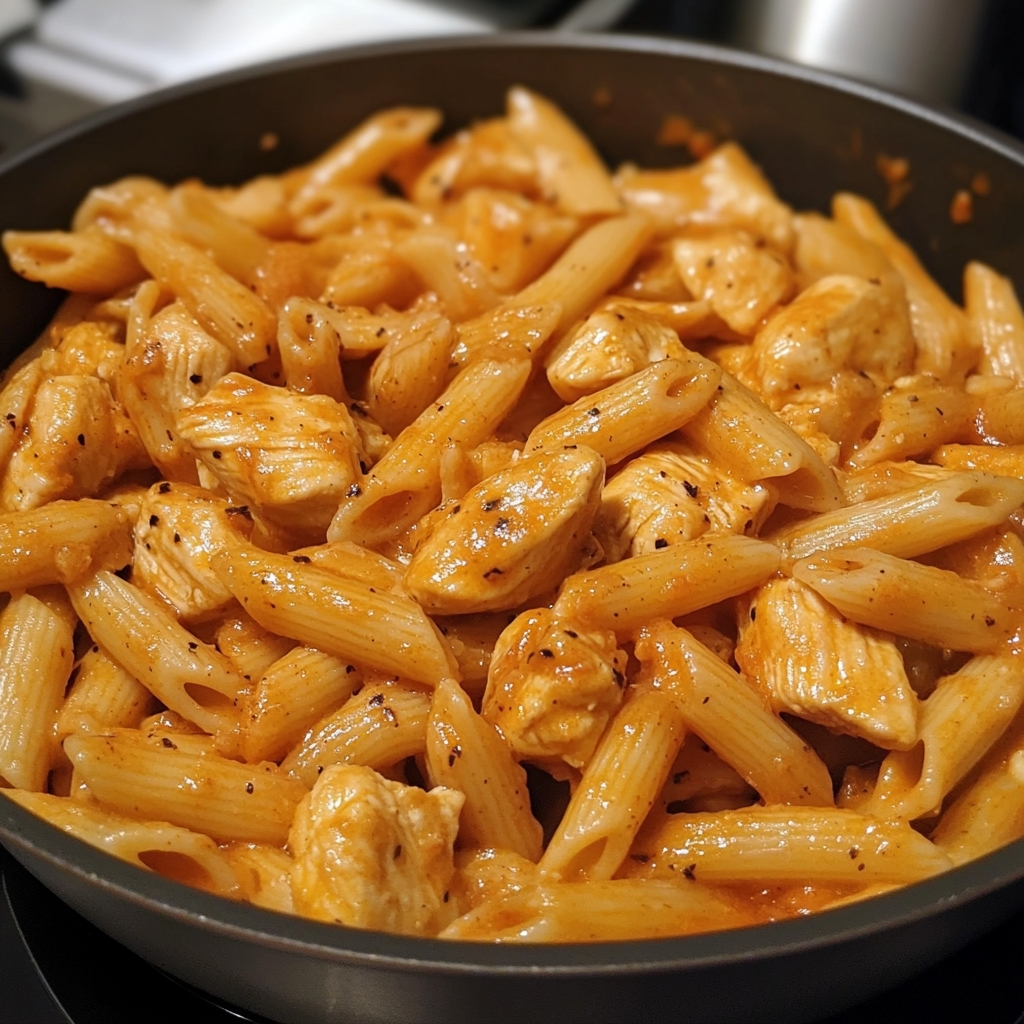 One Pot Spicy Cajun Garlic Butter Chicken Pasta 1