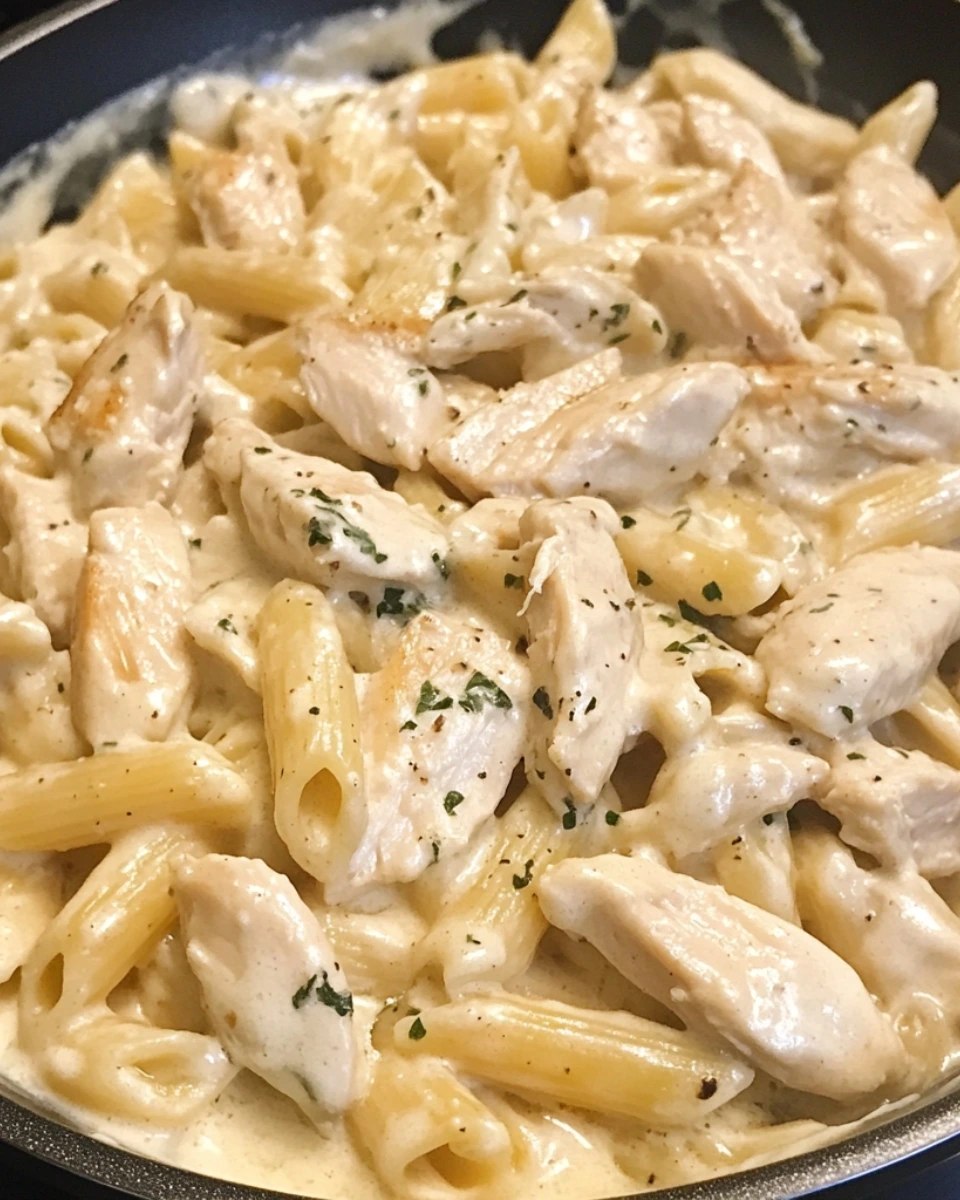 One Skillet Creamy Garlic Ranch Chicken Pasta 2