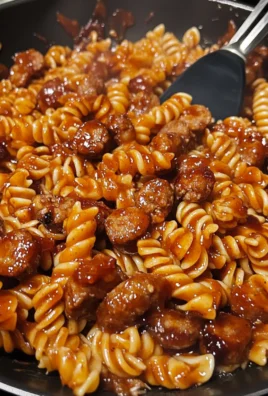 Smoky BBQ Honey Garlic Sausage Pasta 1