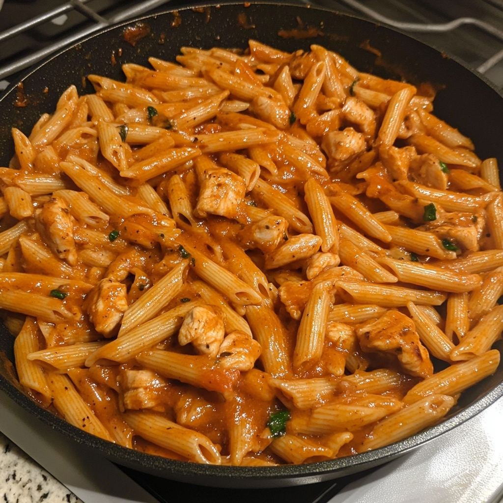 Smoky Cajun Ranch Chicken Penne Skillet 2