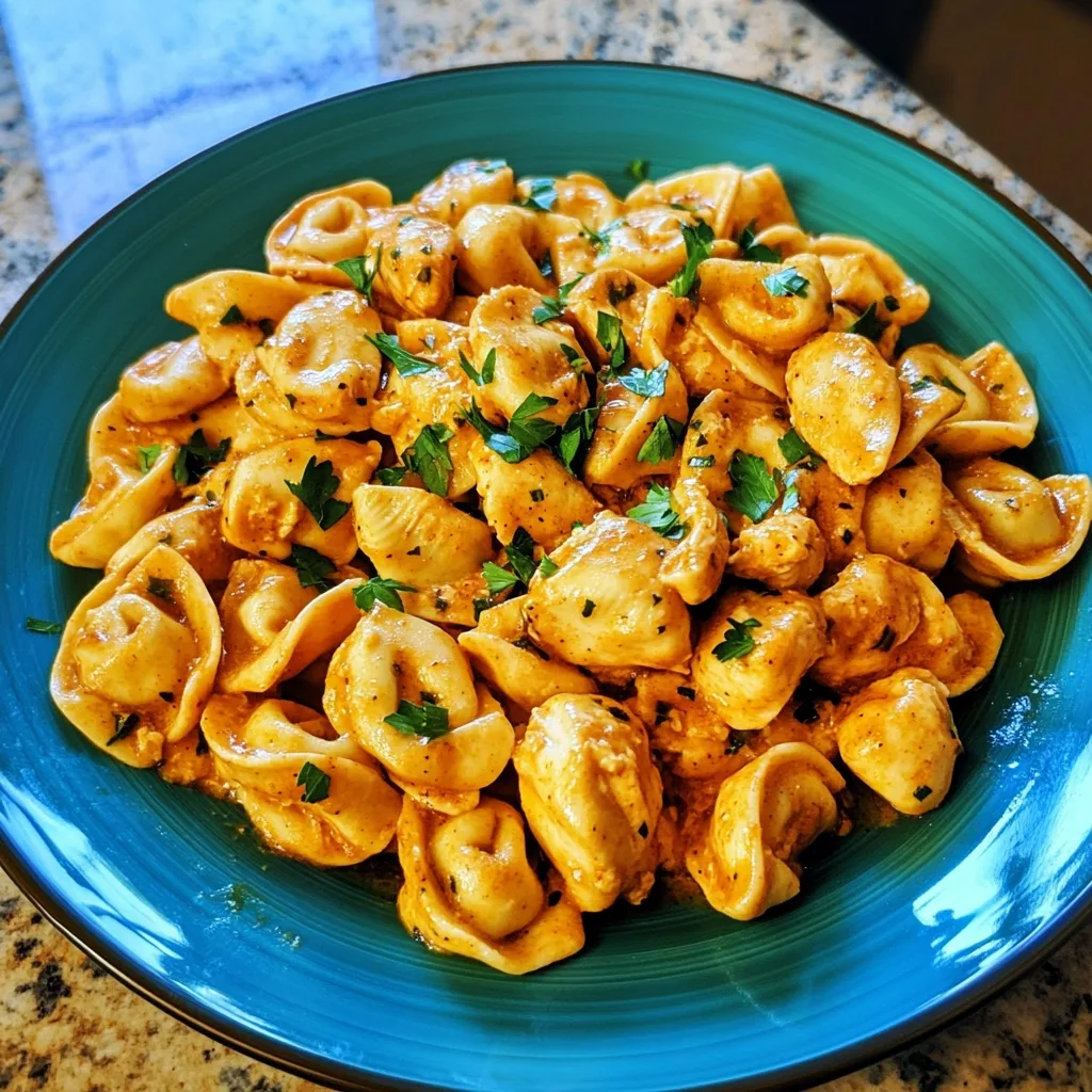 Sticky Garlic Butter Cajun Ranch Chicken Tortellini 2