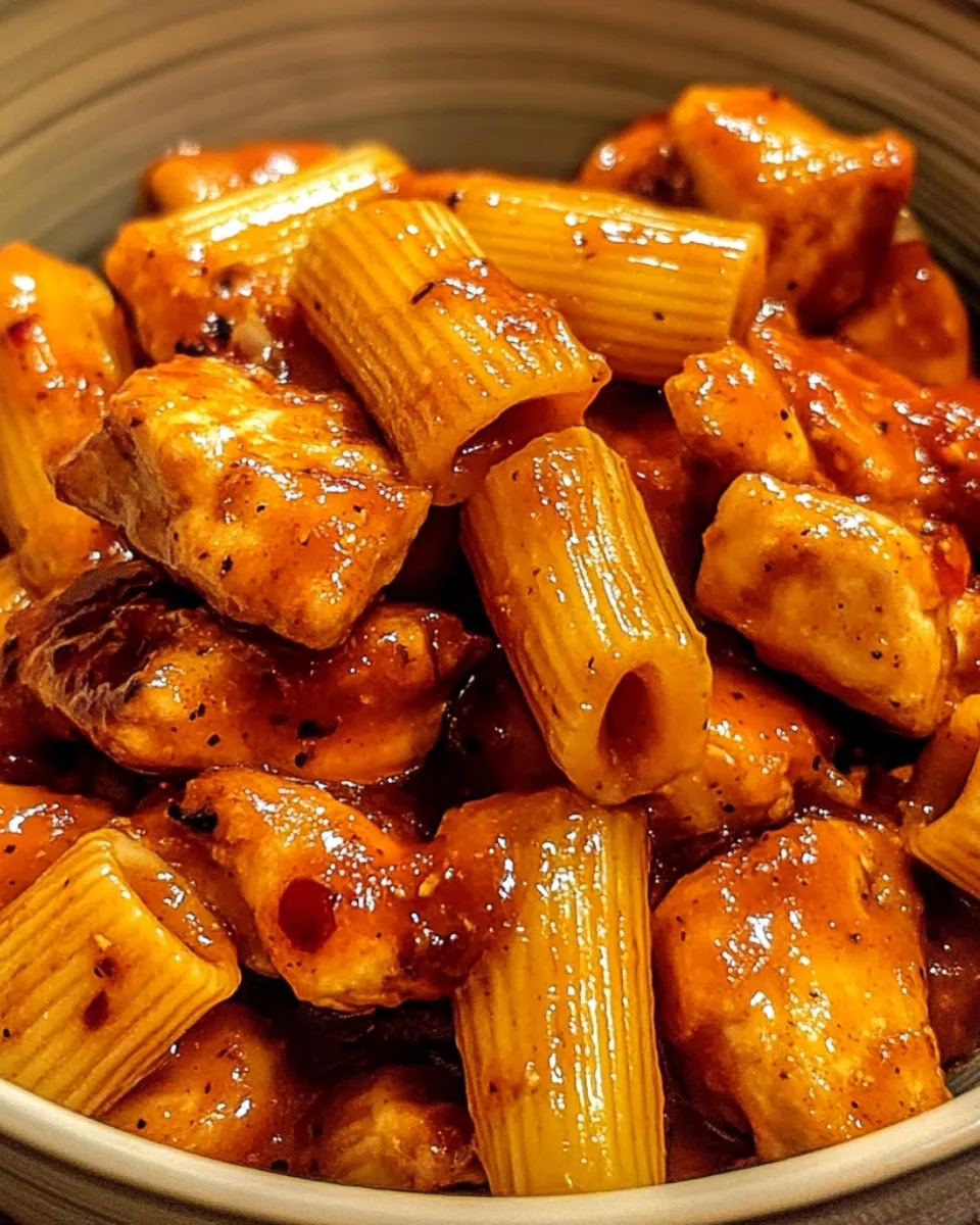 Sticky Honey BBQ Cajun Chicken Rigatoni 2