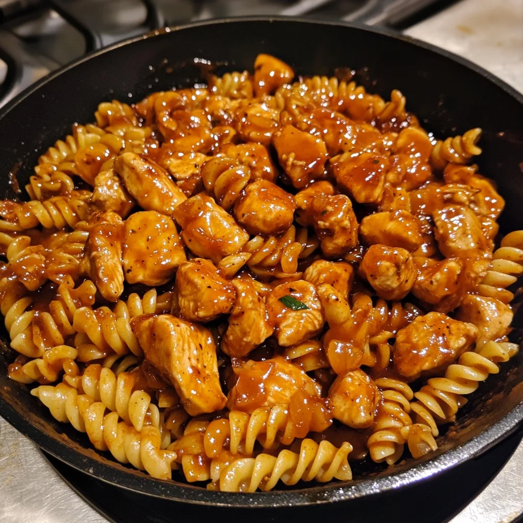 Sticky Honey BBQ Garlic Chicken Rotini