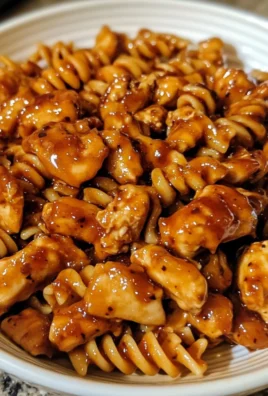 Sticky Honey Garlic BBQ Chicken Rotini 1