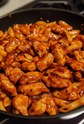 Sticky Honey Garlic BBQ Ranch Chicken Pasta 1