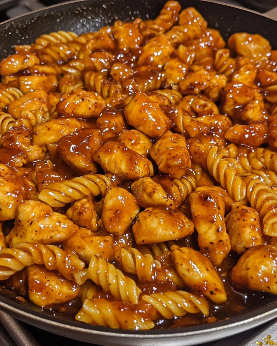 Sticky Sweet Chili Garlic Chicken Rotini 2