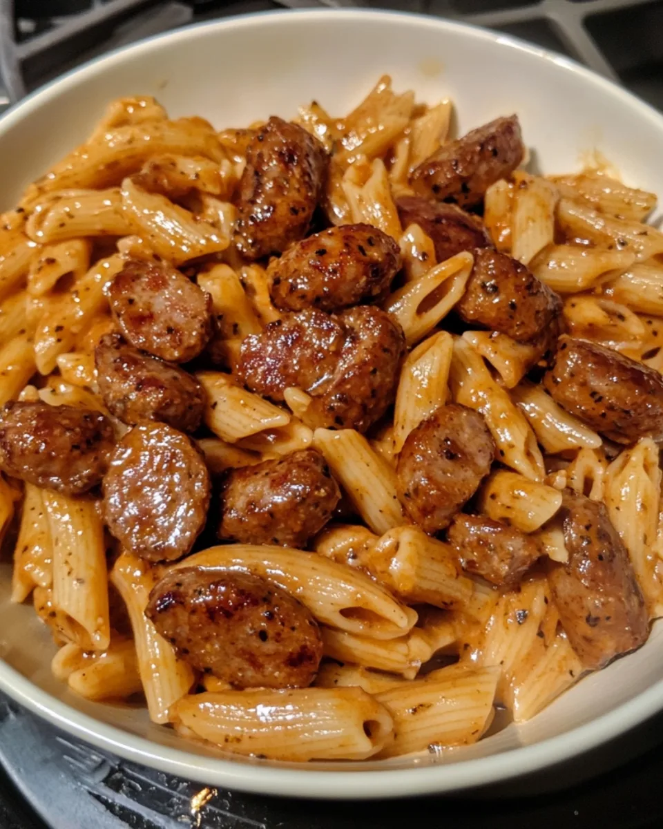 Sticky Sweet Chili Garlic Ranch Sausage Pasta 1