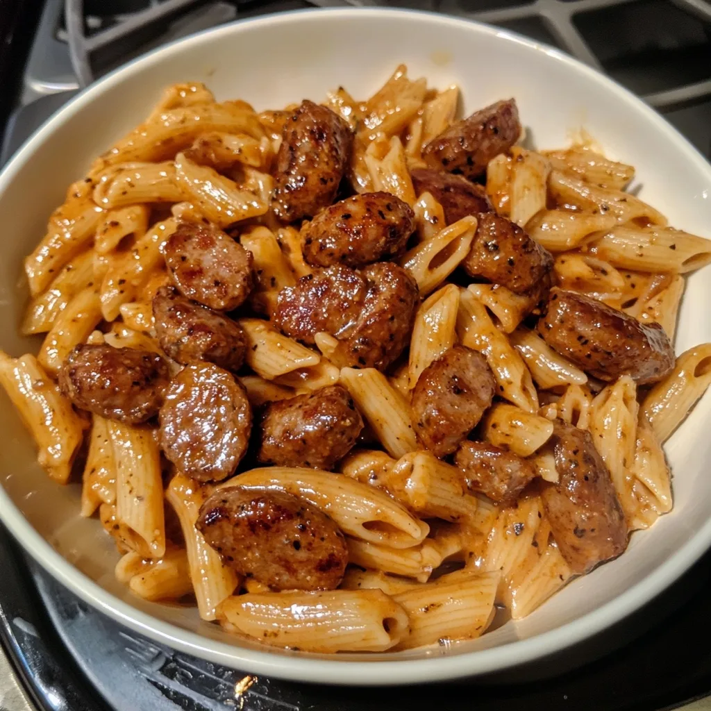 Sticky Sweet Chili Garlic Ranch Sausage Pasta 2