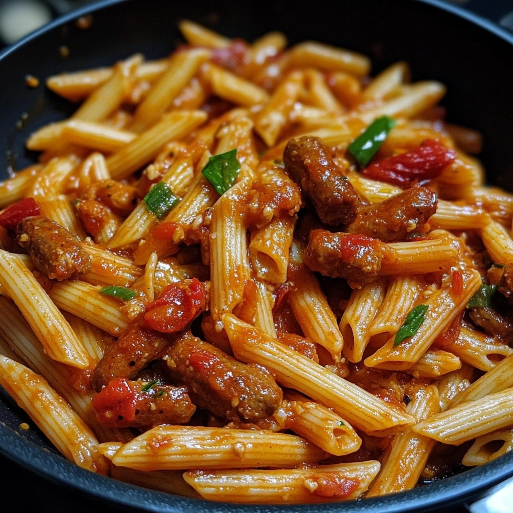 Sticky Sweet Chili Garlic Sausage Penne 2