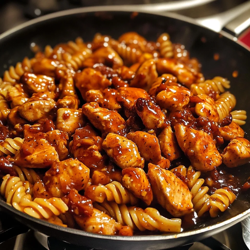Sticky Sweet Chili Honey Garlic Chicken Rotini 1