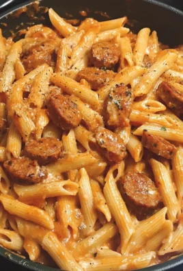Sticky Sweet Garlic Buffalo Sausage Pasta 1