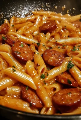 Sticky Sweet Garlic Honey Sausage Penne 4 Sticky Sweet Garlic Honey Sausage Penne 1